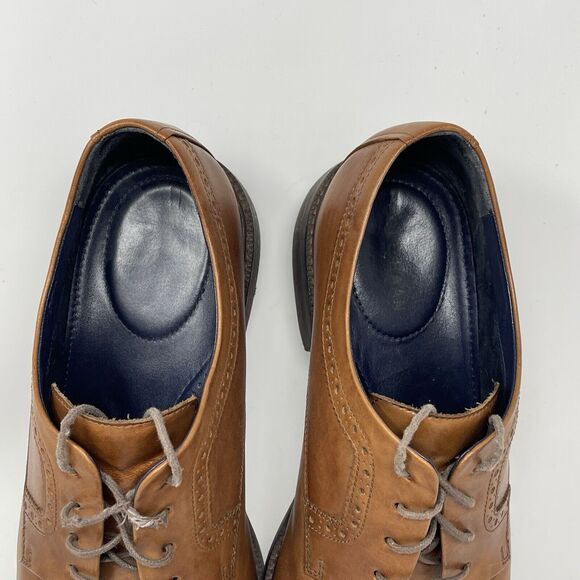 Cole Haan Buckland Shoes Mens 13 M Brown Leather Cap Toe Dress Casual Derby - Picture 10 of 16
